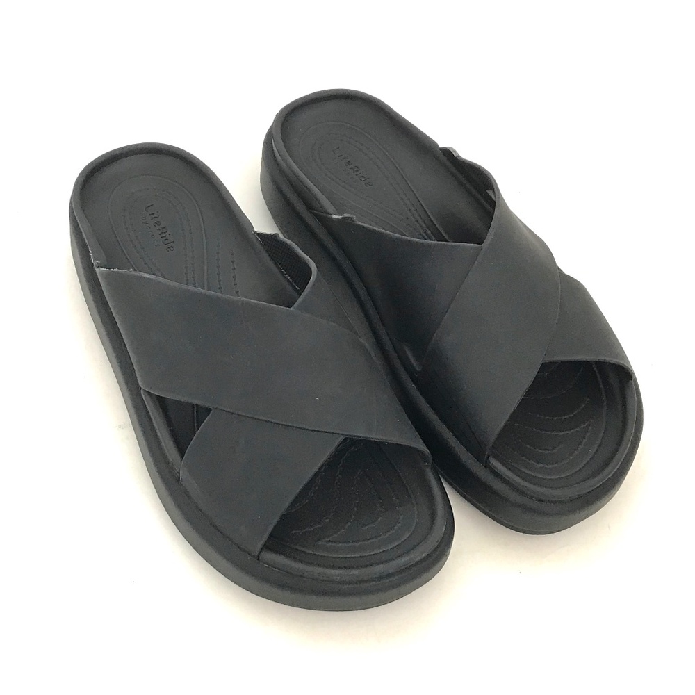 CROCS Women's Black Crosstown Slide Sandals